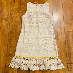NWOT JUICY COUTURE LACE CREAM MINI DRESS SIZE 4